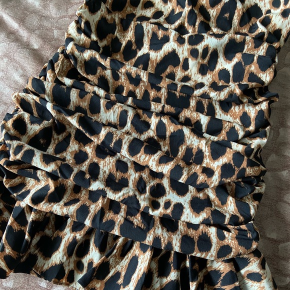 LEOPARD PRINT MINI DRESS - Picture 9 of 14